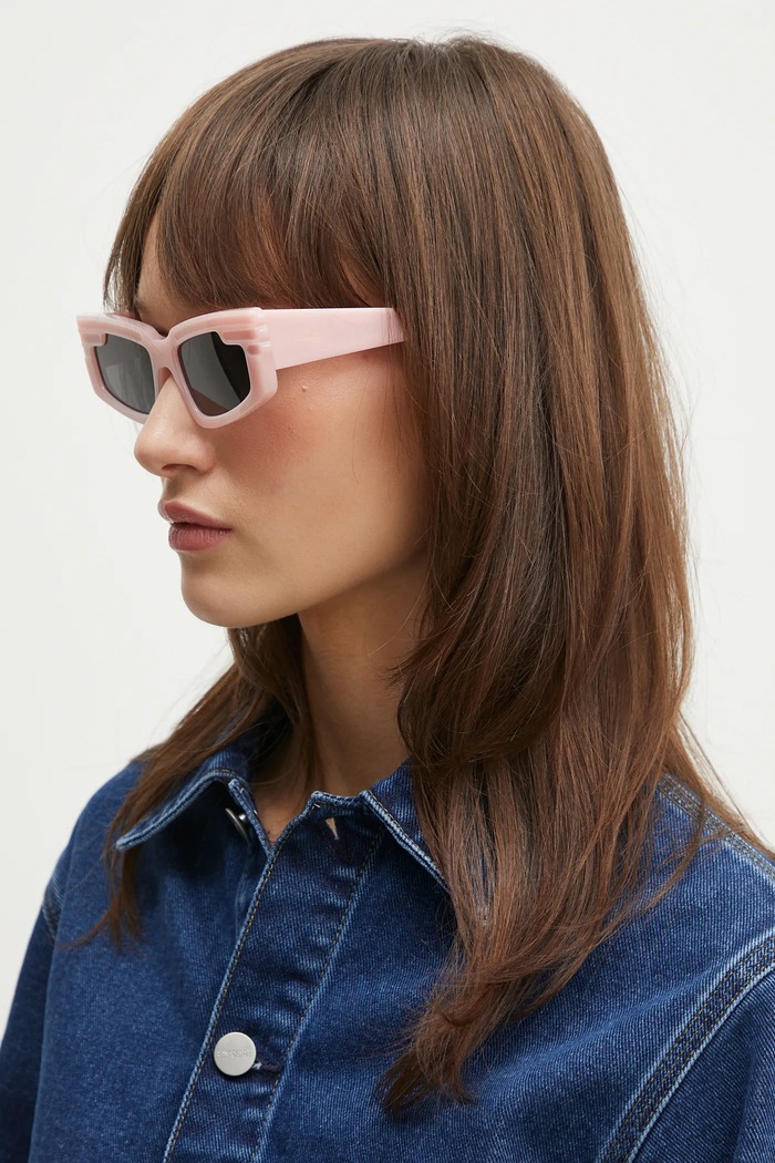 Сонцезахисні окуляри Fiorucci Rectangular Wing U01FPASU134AC03PN02 рожевий