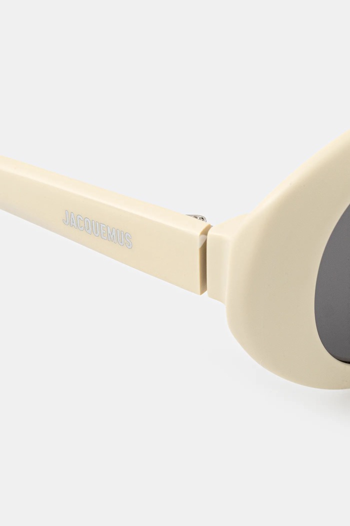 Jacquemus ochelari de soare ROND bej JAC107C2SUN