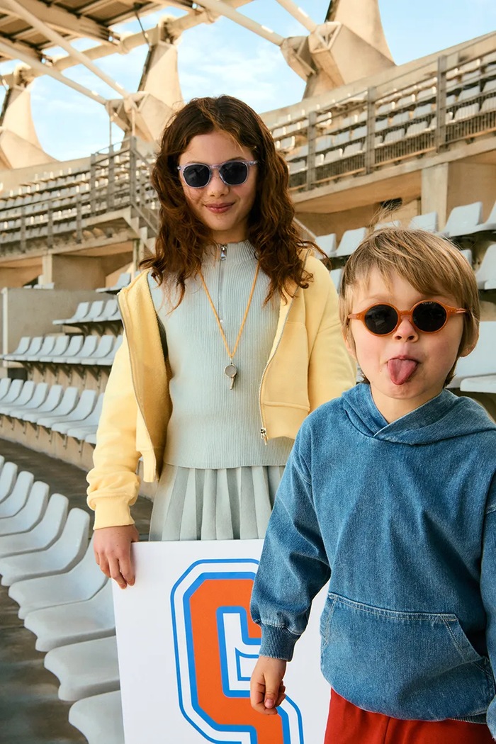 IZIPIZI okulary przeciwsłoneczne dziecięce IZIPIZI JUNIOR SUN #e Athletic Purple JSN2026201