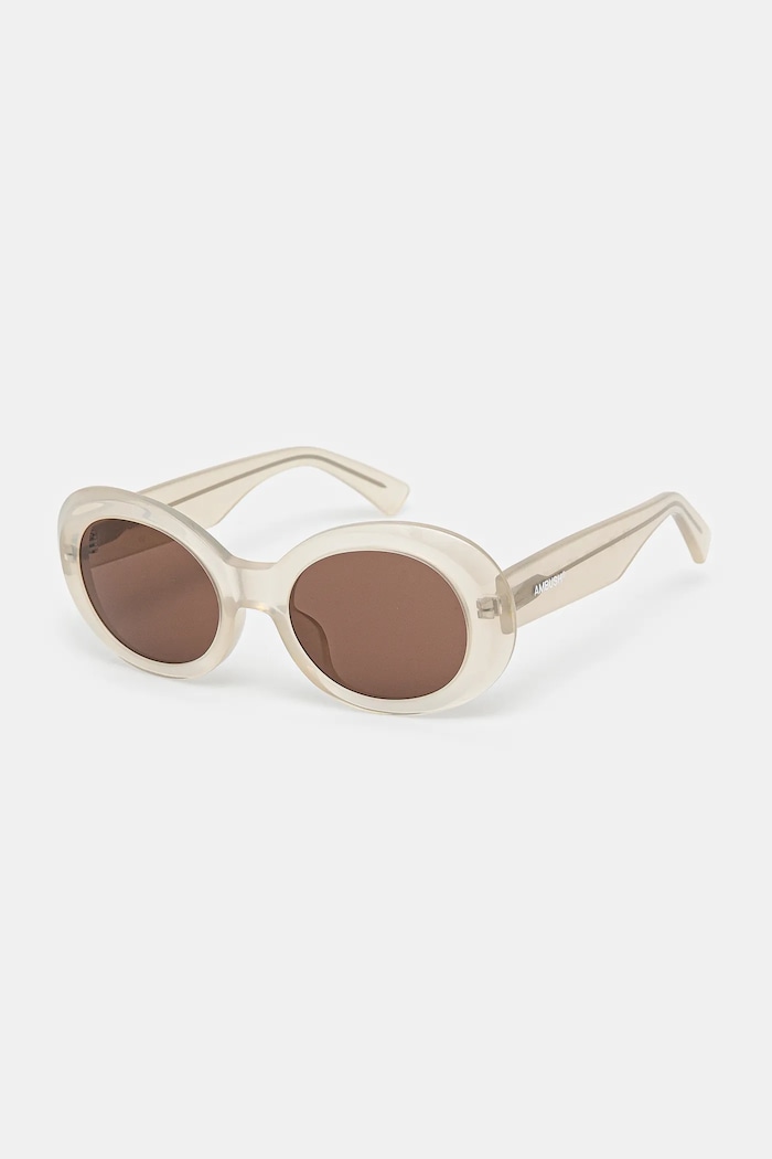 AMBUSH occhiali da sole Kurt Sunglasses rotonda beige 12115064