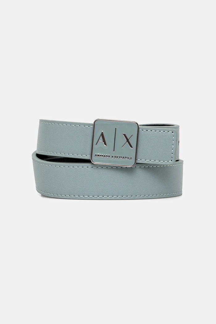 Armani Exchange pasek dwustronny imitacja skóry licowej czarny XW000302.AF12038