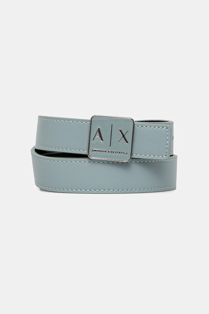 Armani Exchange pasek dwustronny imitacja skóry licowej czarny XW000302.AF12038