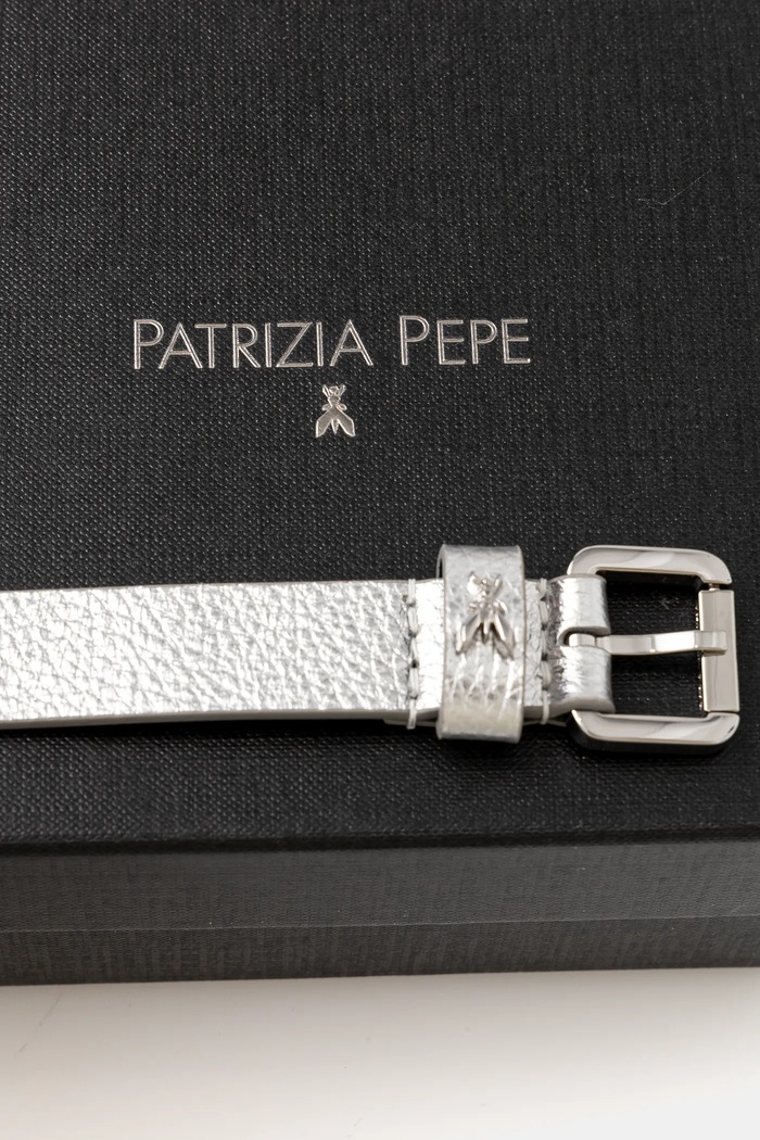 Αξεσουάρ Δερμάτινη ζώνη Patrizia Pepe 8W0047.L138 ασημί