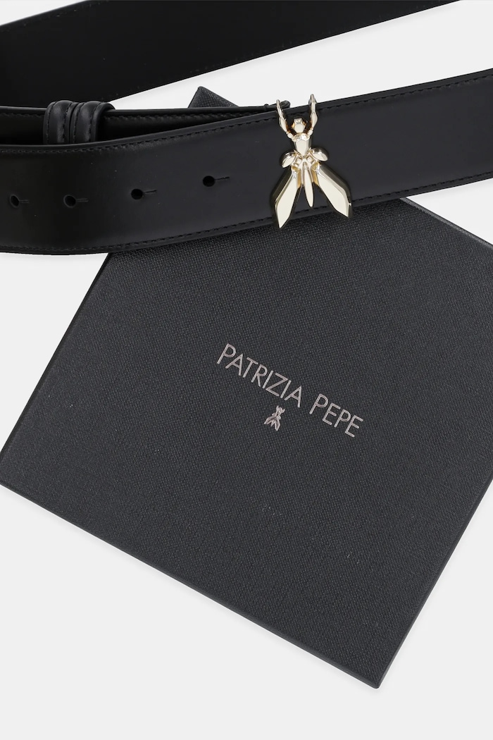 Akcesoria Patrizia Pepe pasek skórzany 8W0051.L048 czarny