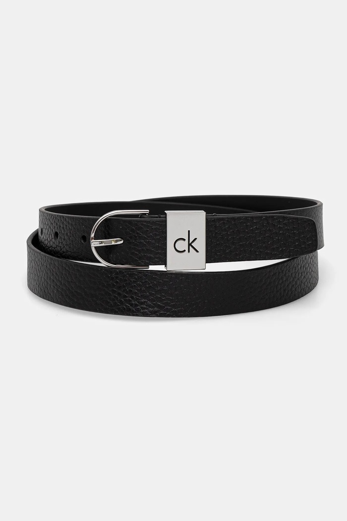Kožený pásek Calvin Klein černá K60K612856