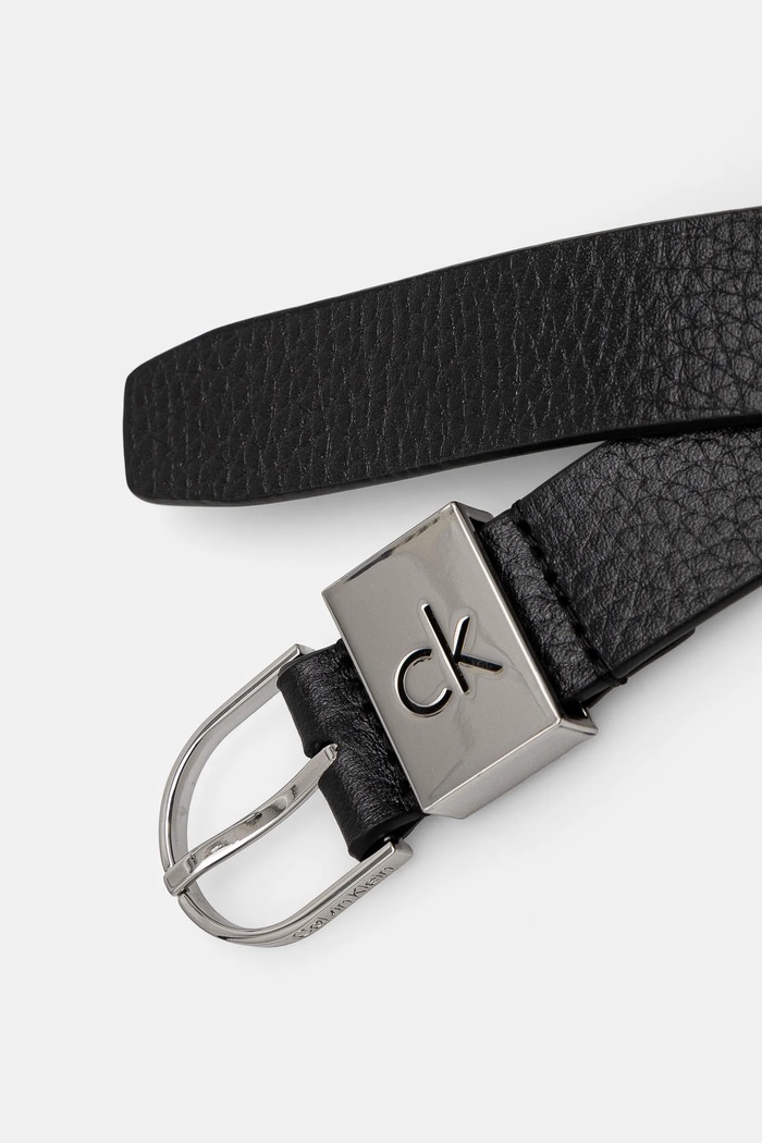 Kožený pásek Calvin Klein K60K612856 černá SS25