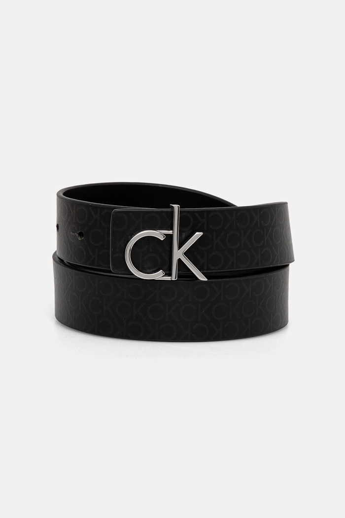 Calvin Klein pasek skórzany K60K613074 czarny SS25