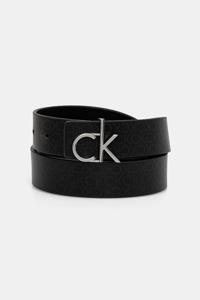 Calvin Klein pasek skórzany K60K613074 czarny SS25