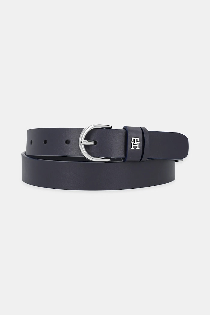 Tommy Hilfiger pasek damski skórzany granatowy AW0AW17279