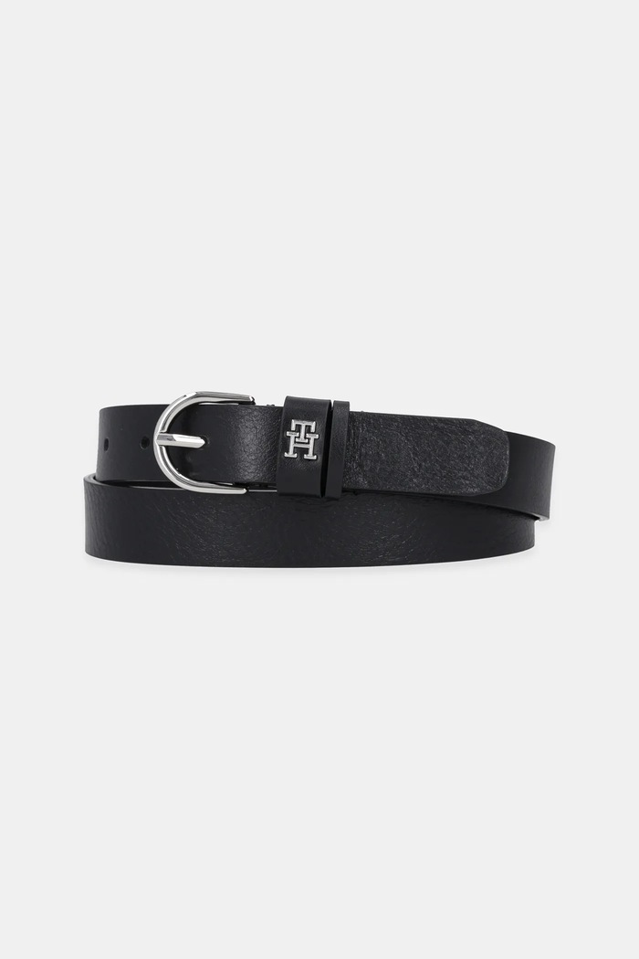 Tommy Hilfiger pásek dámský kožený černá AW0AW17279