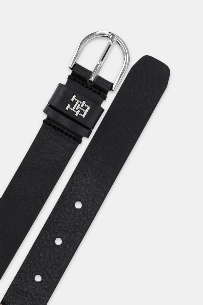 Tommy Hilfiger pásek dámský kožený AW0AW17279 černá SS26