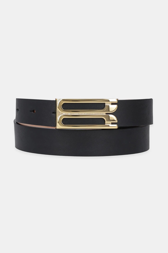 Kožený pásek Victoria Beckham černá 1125ABL006369A