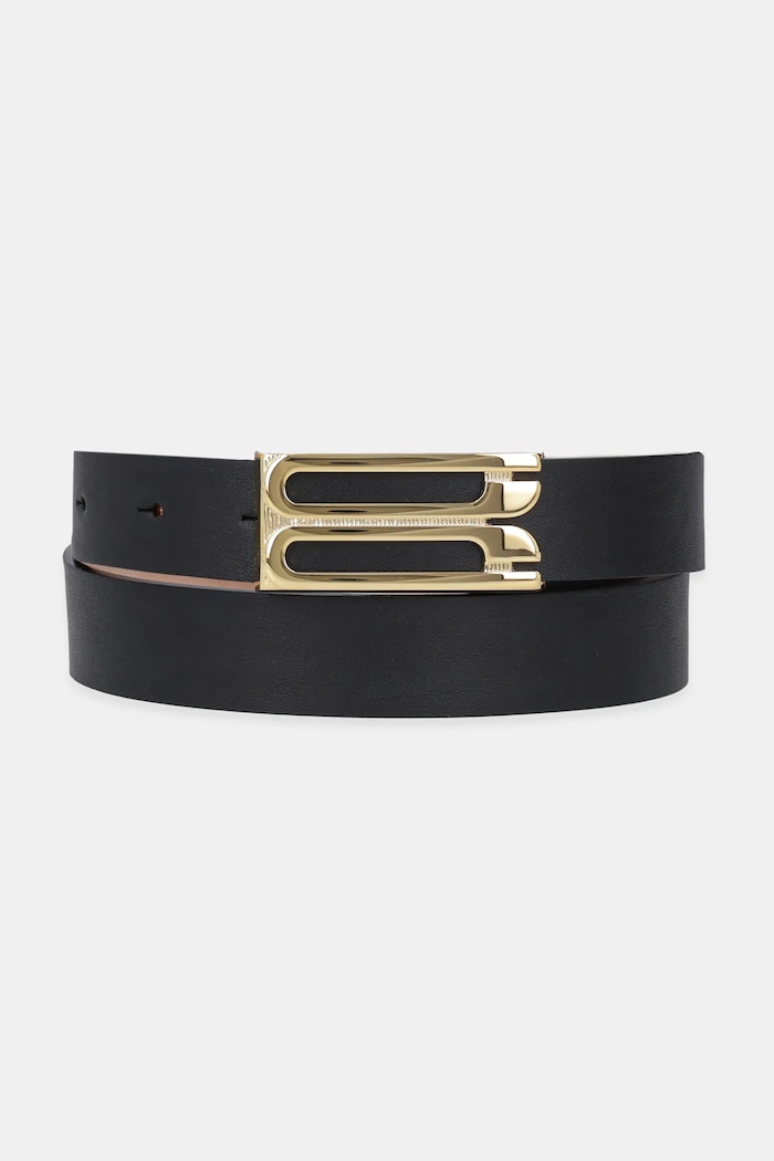 Kožený pásek Victoria Beckham černá 1125ABL006369A