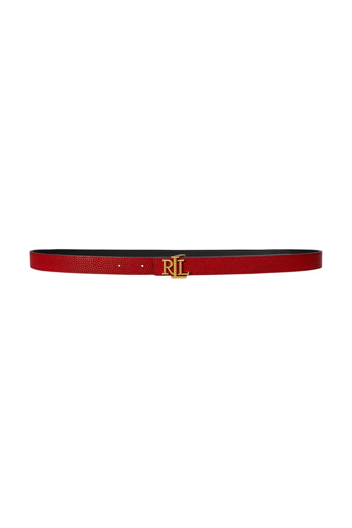 Kožený pásek Lauren Ralph Lauren 412959135 černá SS25