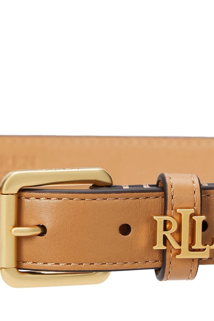 Lauren Ralph Lauren pásek dámský kožený 412968763 béžová SS26