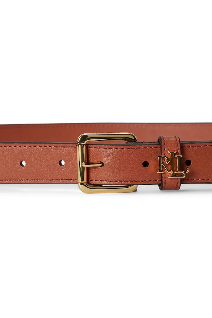 Lauren Ralph Lauren curea pentru femei din piele 412968763 maro SS26
