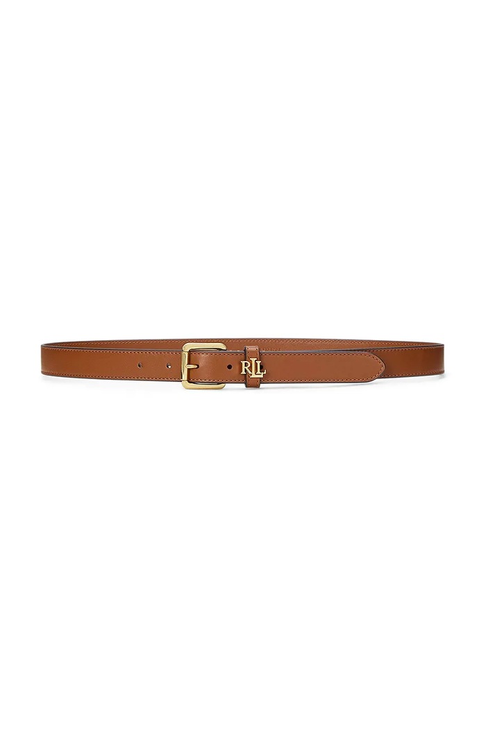 Lauren Ralph Lauren pásek dámský kožený hnědá 412968763