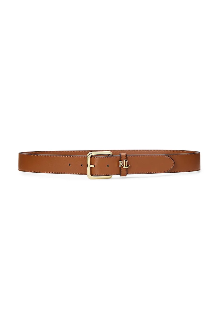 Lauren Ralph Lauren pásek dámský kožený hnědá 412968765