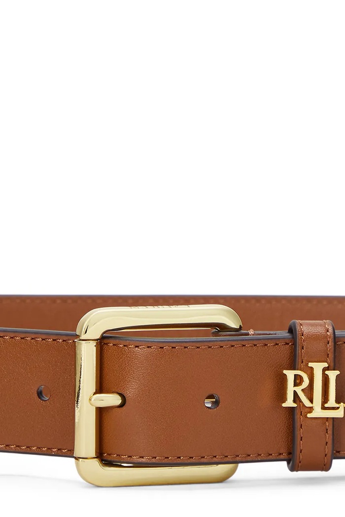 Lauren Ralph Lauren pásek dámský kožený 412968765 hnědá SS26