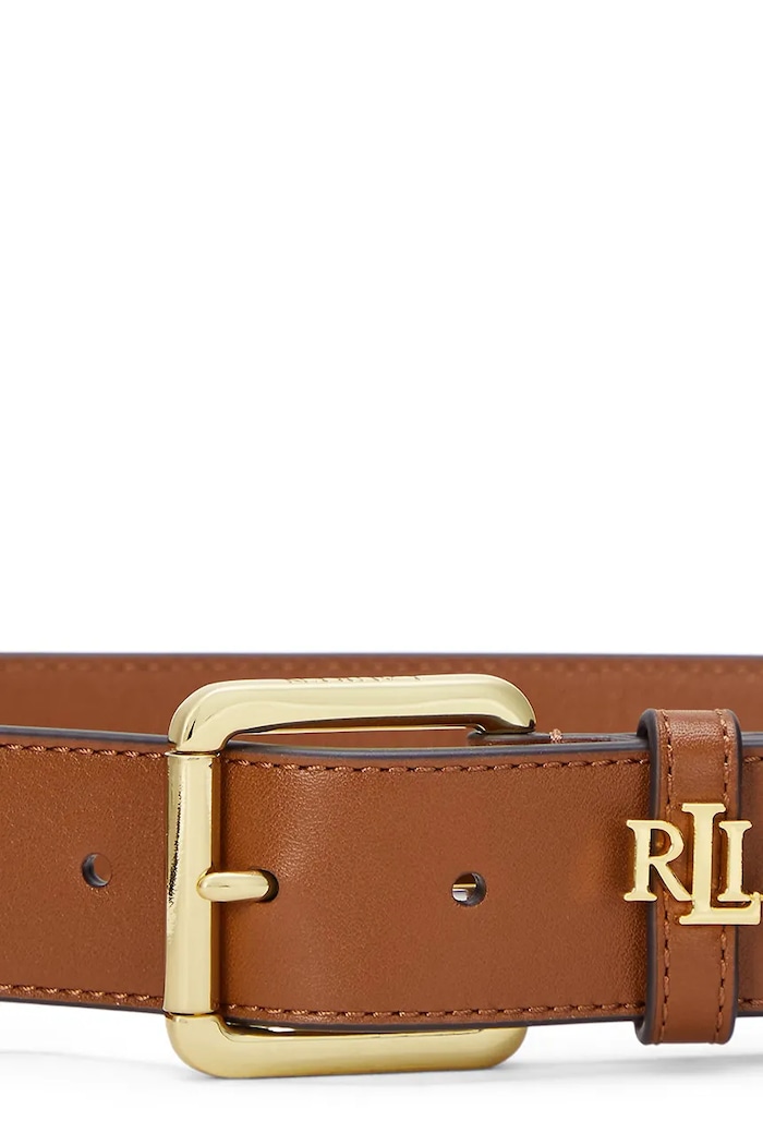Lauren Ralph Lauren pásek dámský kožený 412968765 hnědá SS26
