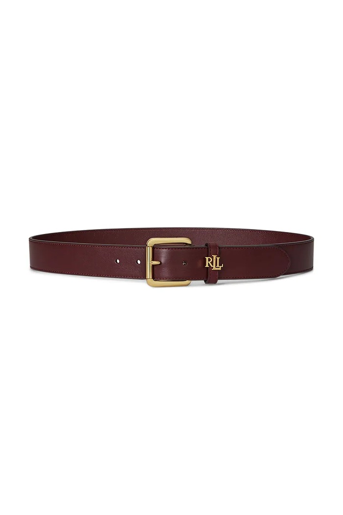 Lauren Ralph Lauren curea pentru femei din piele burgundia 412968765