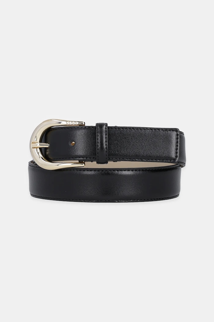 Шкіряний ремінь BOSS Carol-St-G чорний 50536887