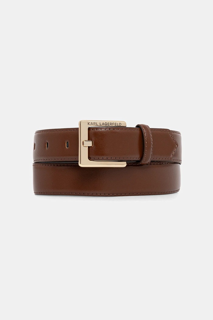 Karl Lagerfeld cintura in pelle Planet friendly marrone A1W33147