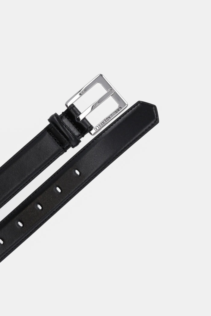 Kožený pásek Karl Lagerfeld A1W33147 černá SS26
