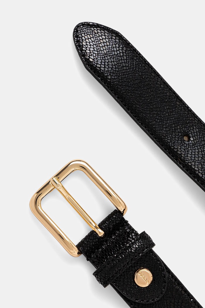 Kožený pásek Guess BW9190.P5135 černá SS25