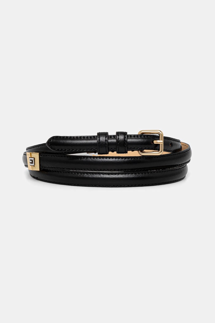 Kožený opasok Guess čierna BW9189.P5115