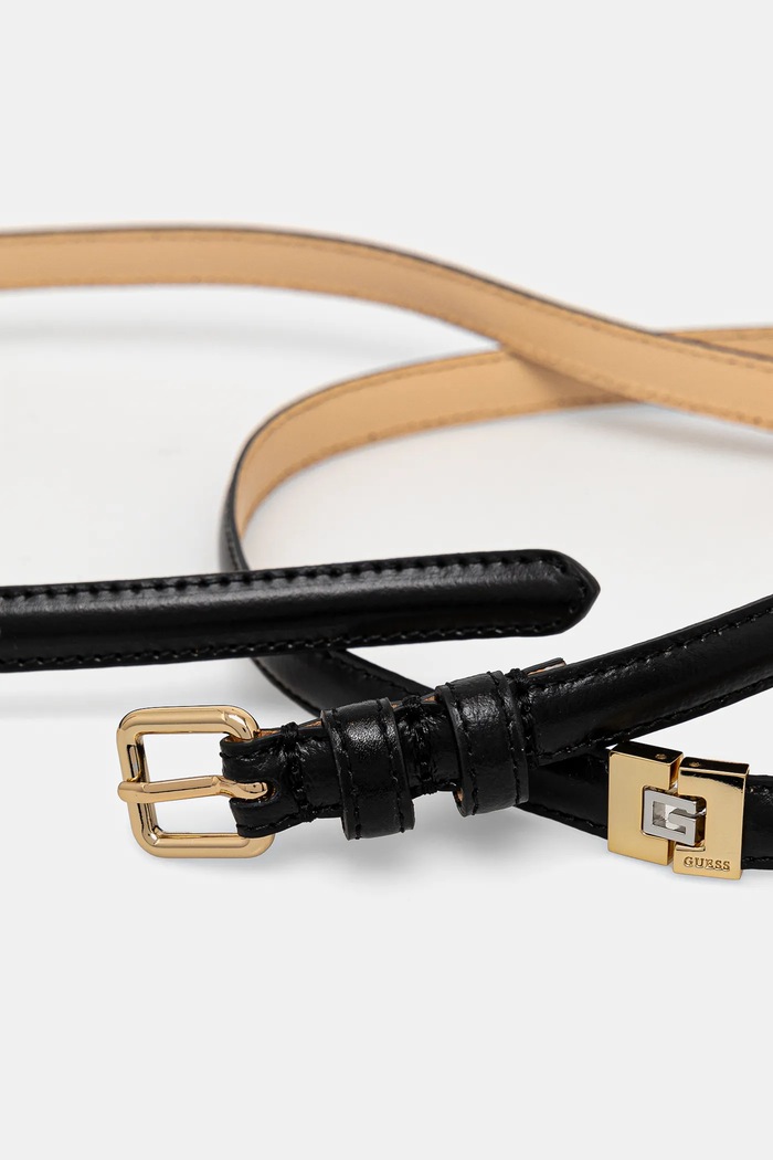 Kožený opasok Guess BW9189.P5115 čierna SS25