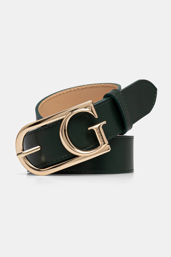 Pásek Guess EVAINE imitace kůže zelená BW9200.P5135