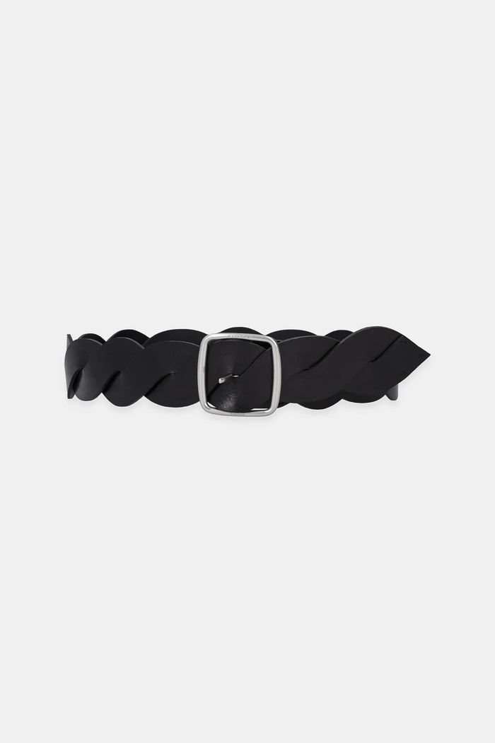Kožený pásek Weekend Max Mara černá 2515501054600
