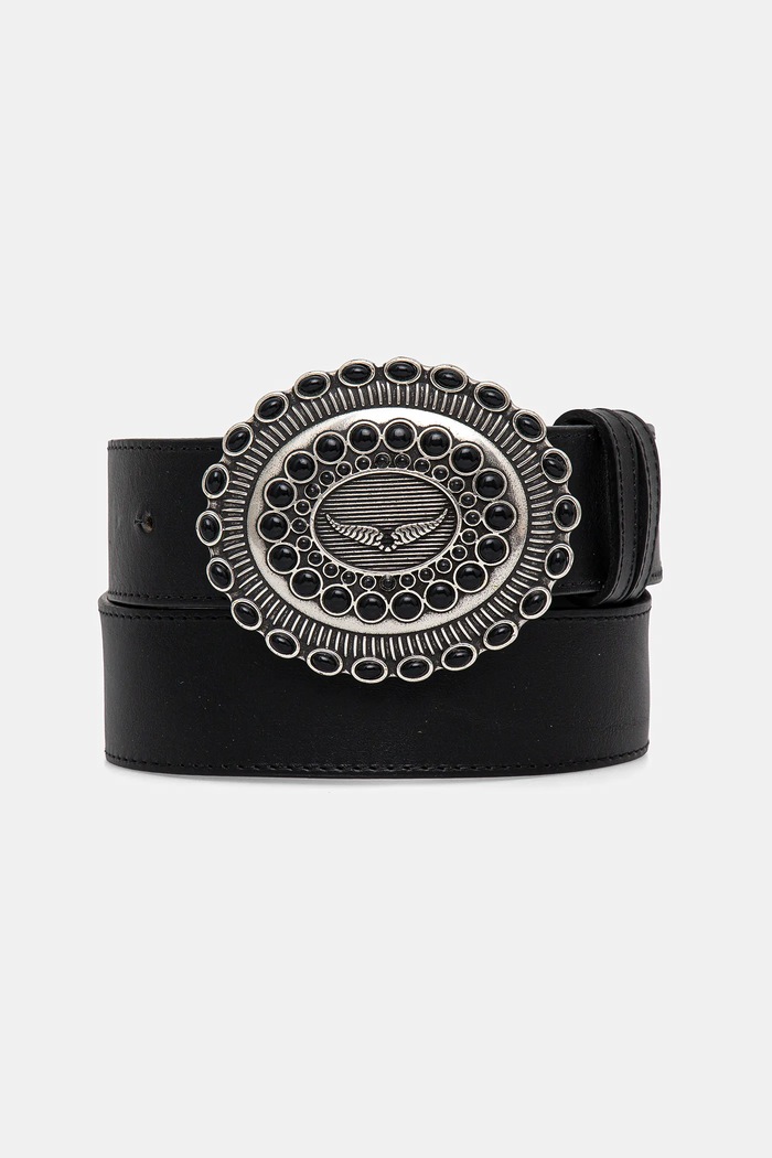 Usnjen pas ZADIG&VOLTAIRE črna LWBT00279.19W.001