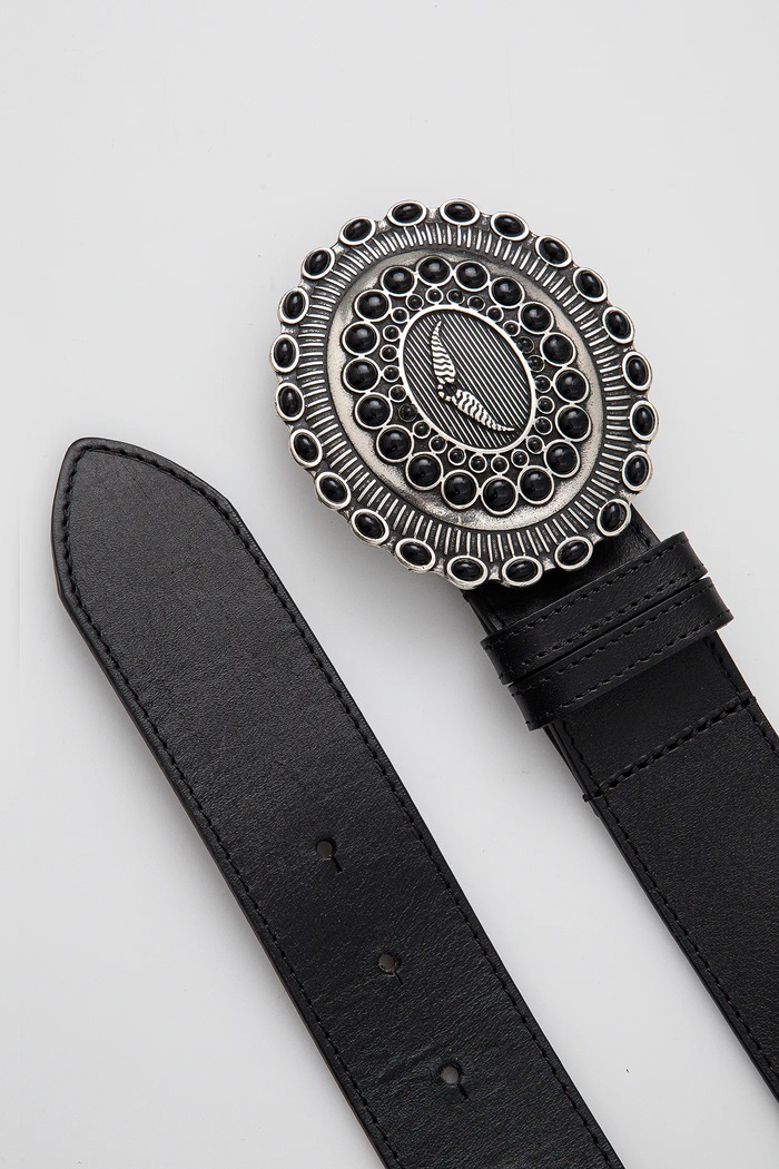 Usnjen pas ZADIG&VOLTAIRE LWBT00279.19W.001 črna SS25