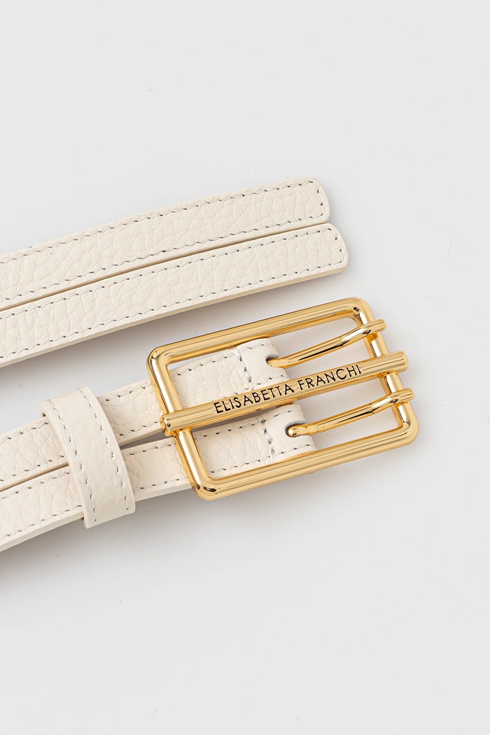 Elisabetta Franchi cintura CT32S52E2 beige SS25