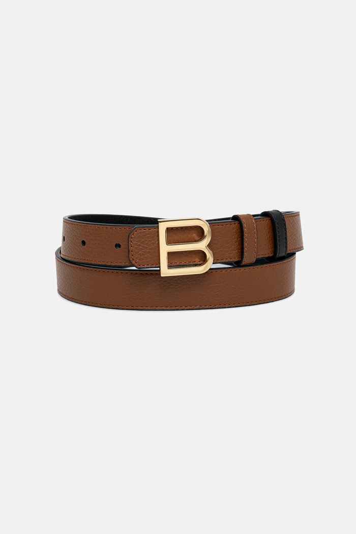Bally curea de piele cu două fețe maro WBG00B