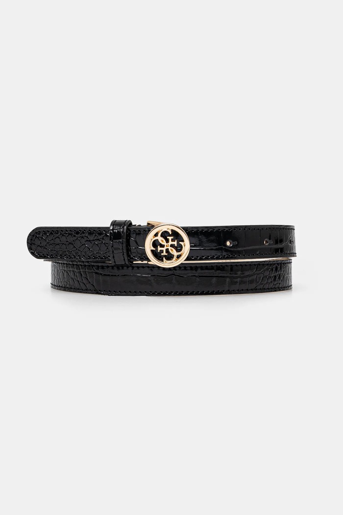 Guess Pásek Guess SILVYE černá BW9220.P5220