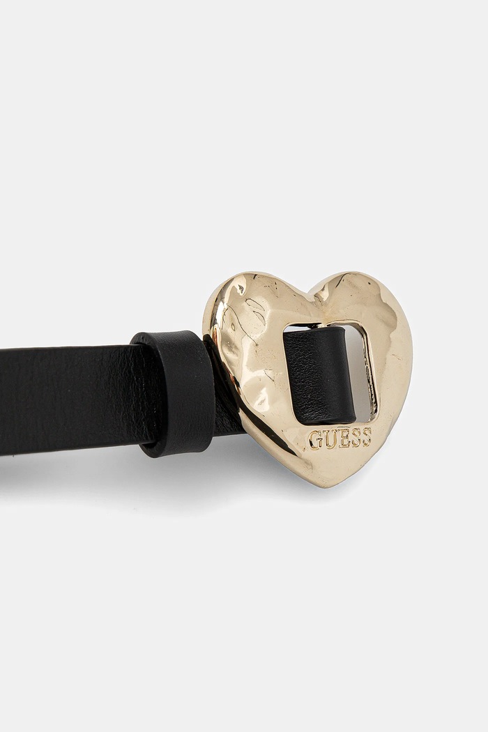 Kožený pásek Guess BW9234.P5215 černá SS25