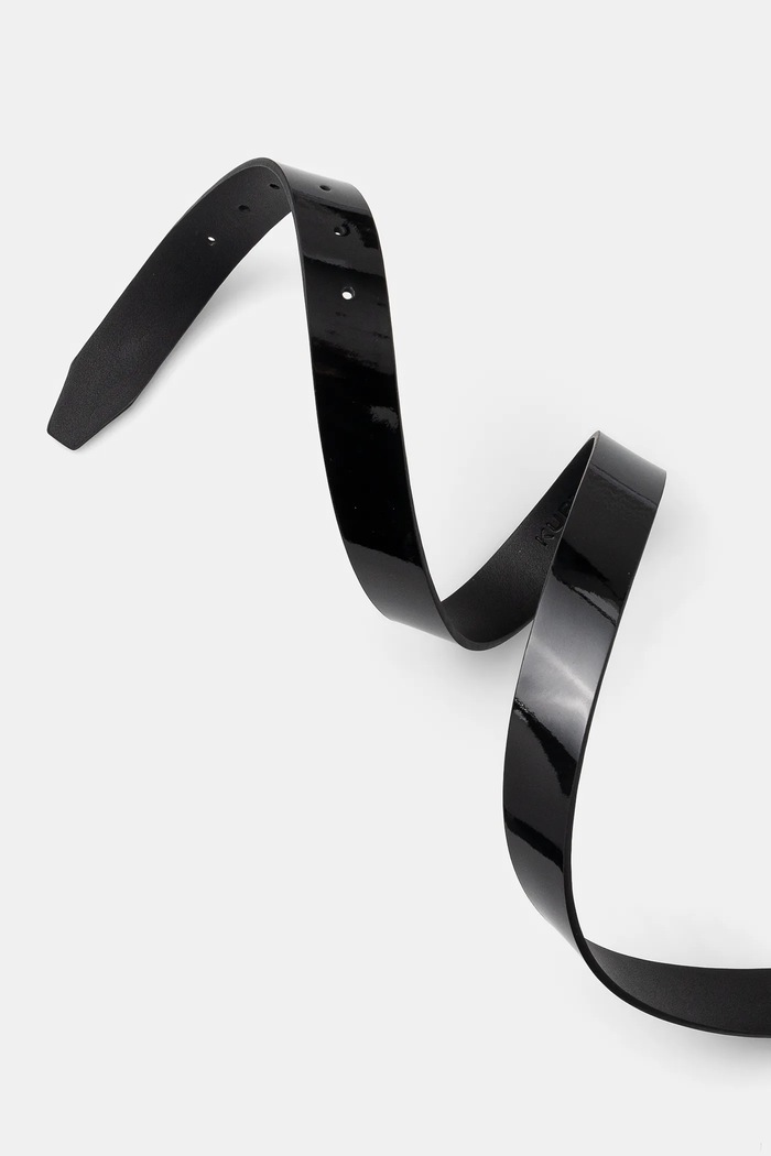 Kožený pásek Kurt Geiger London 30 MAYFAIR BELT 758409309 černá SS25