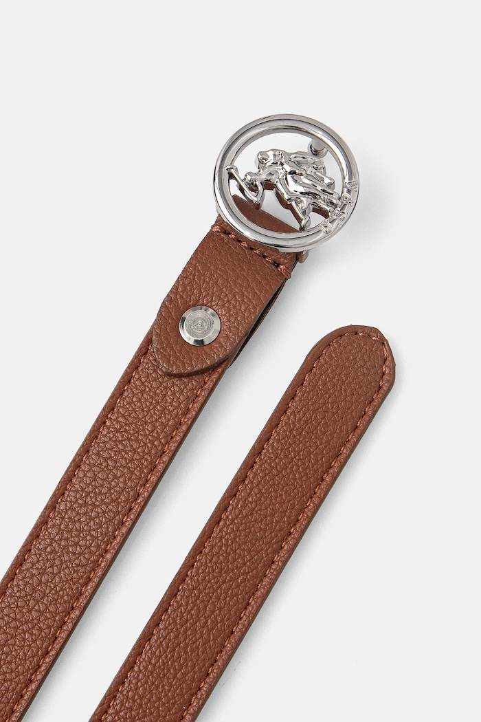 U.S. Polo Assn. ženski pas iz umetnega usnja AEUGC2636WB4 rjava SS25