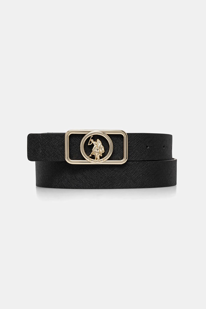 U.S. Polo Assn. ženski pas iz umetnega usnja Sintetični črna AIUCF2472WVP
