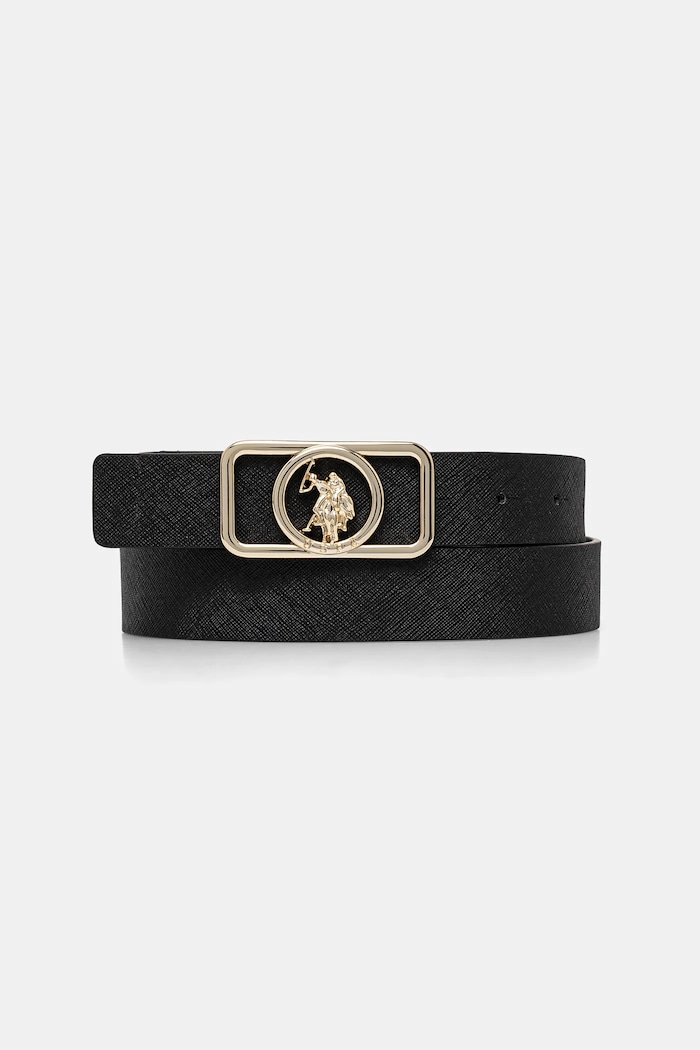U.S. Polo Assn. ženski pas iz umetnega usnja Sintetični črna AIUCF2472WVP