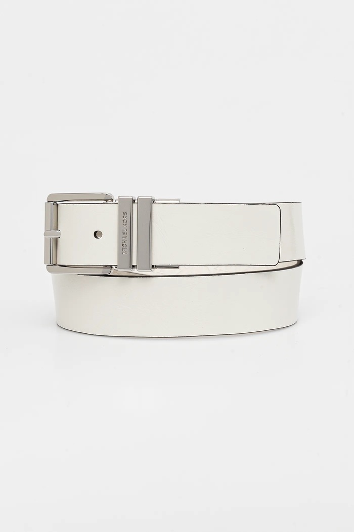 MICHAEL Michael Kors curea de piele cu două fețe alb 559162