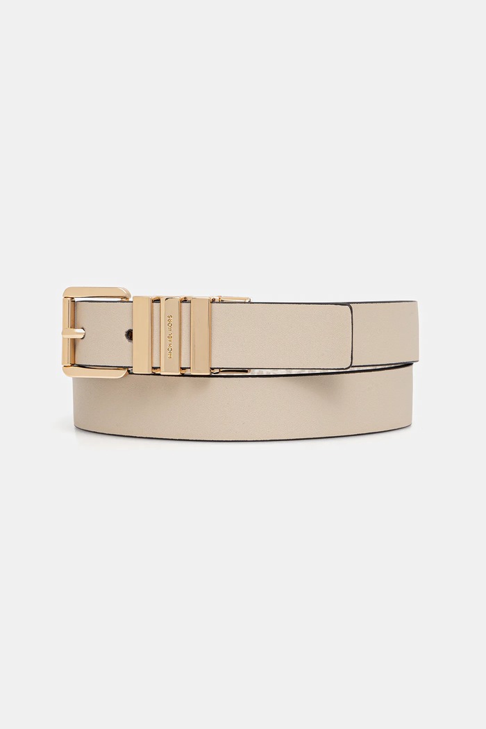 MICHAEL Michael Kors curea cu două fețe sintetic bej 559179