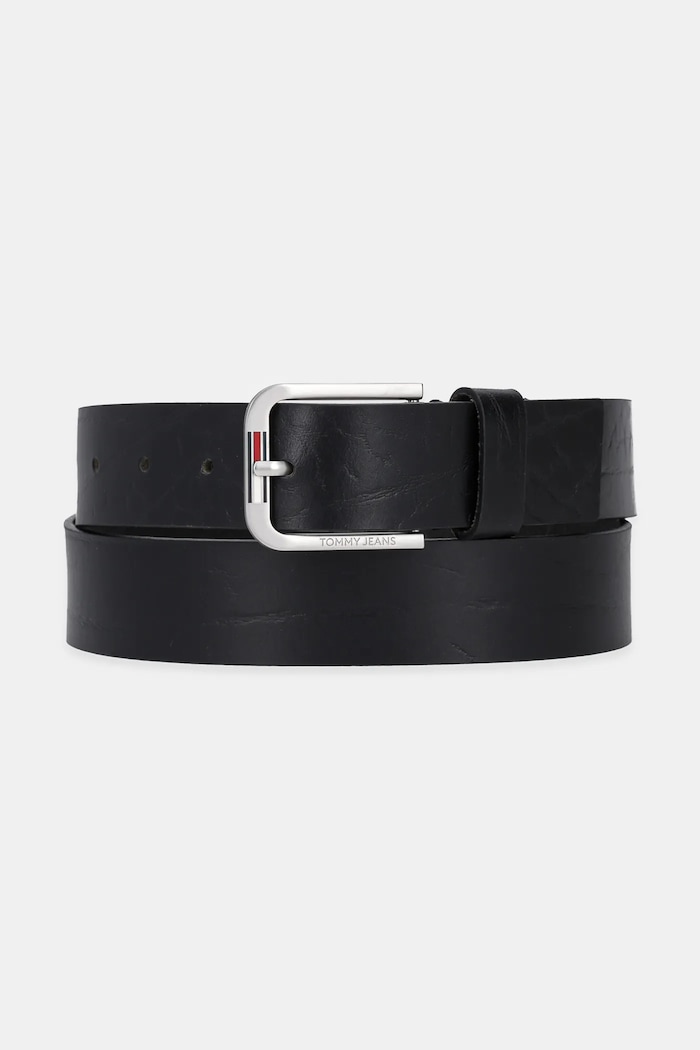 Tommy Jeans pasek skórzany czarny AM0AM13369