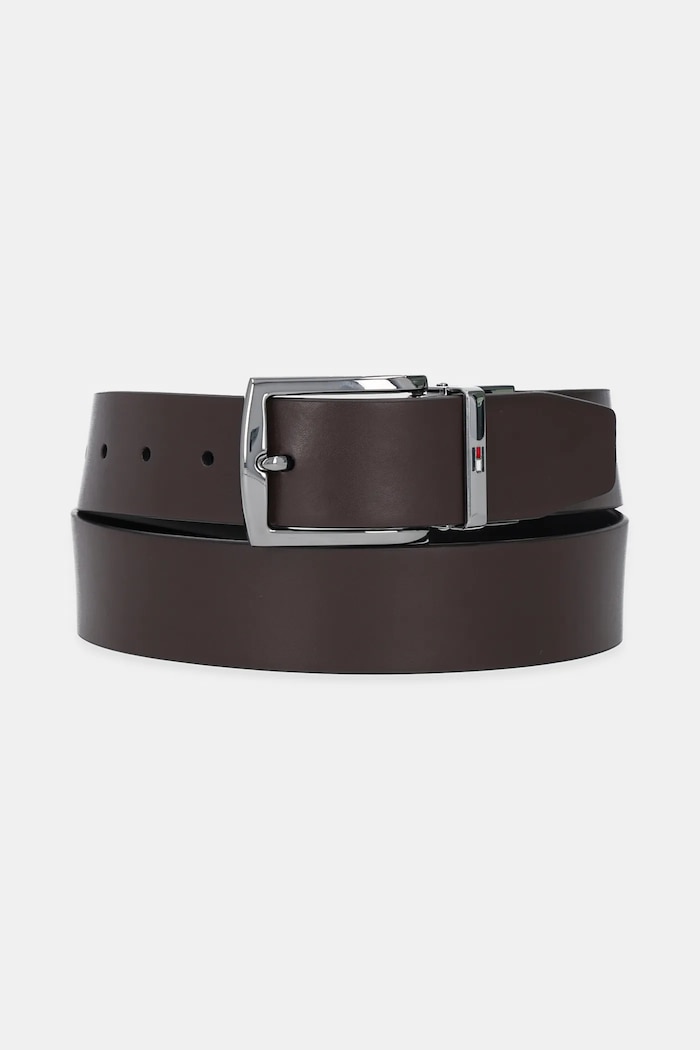 Usnjen dvostranski pas Tommy Hilfiger rjava AM0AM13012
