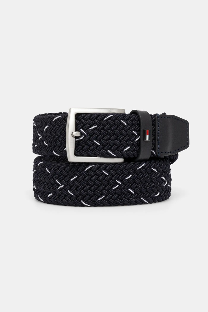 Remen Tommy Hilfiger tekstil mornarsko plava AM0AM13013
