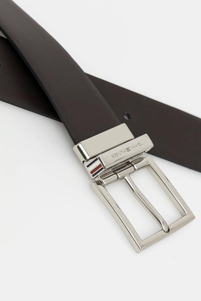 Doplňky Kožený pásek Tommy Hilfiger AM0AM13023 černá