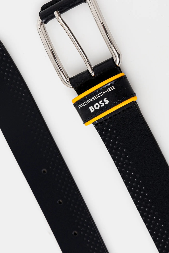 Kožený pásek BOSS 50538936 černá SS25